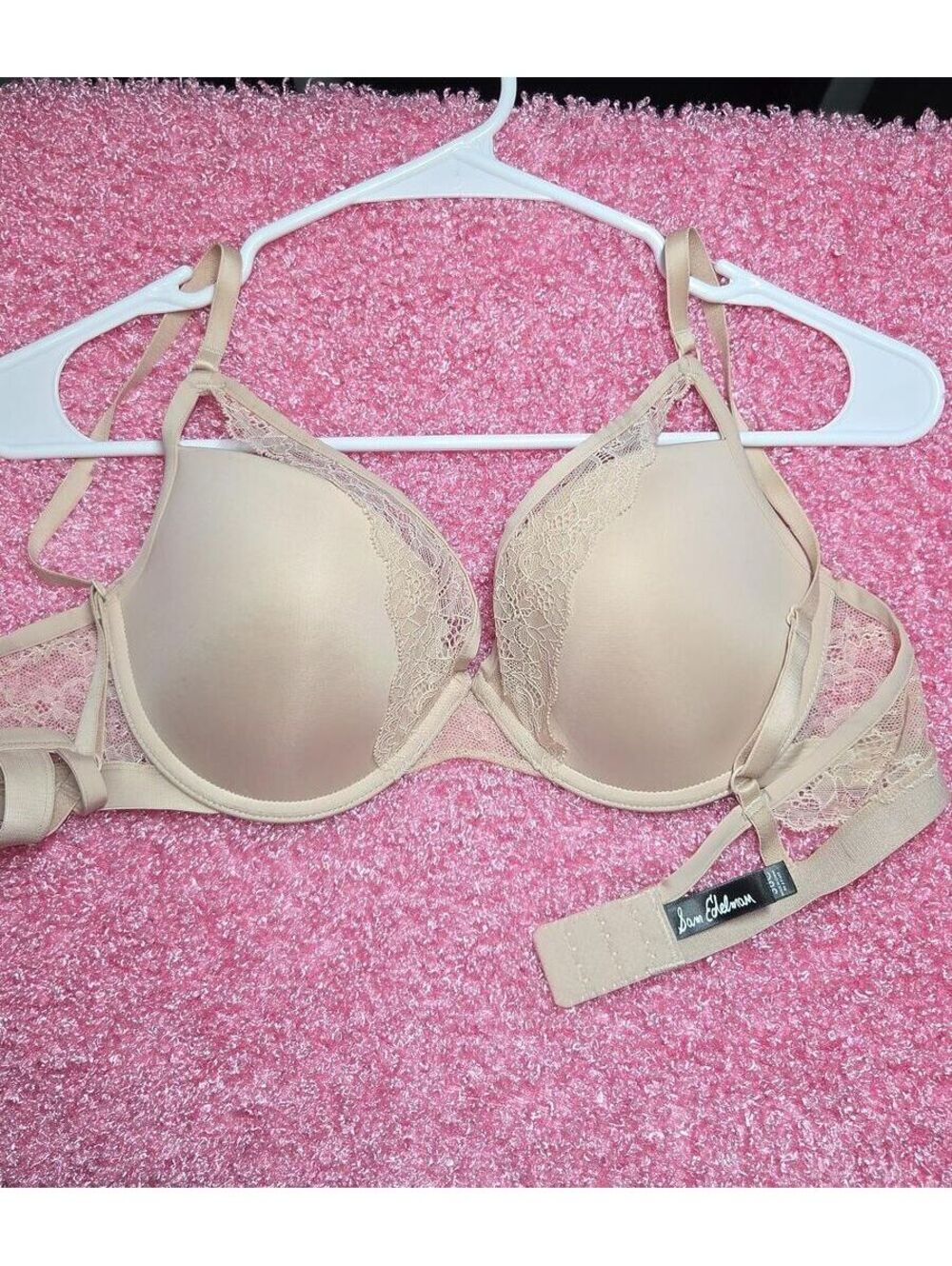 Sam Edelman light padded, underwire with lace details, bra 36C
